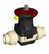 Válvula Diafragma em PP com Dupla União